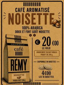 café moulu noisette
