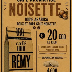 café moulu noisette